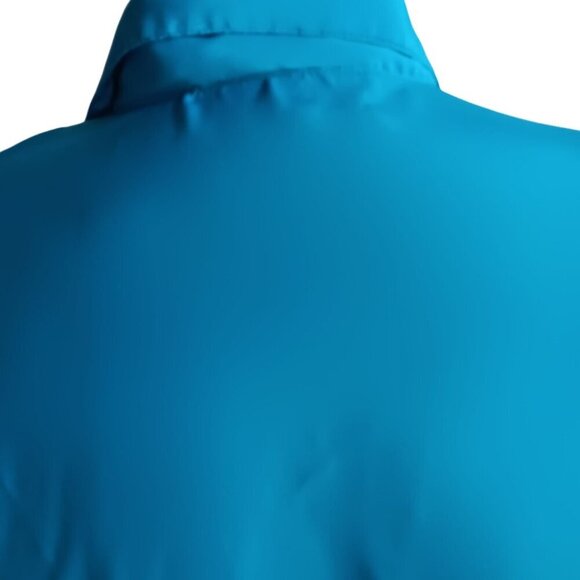 Vtg 80's New Wave Cosi LUomo Mens Turquoise Button-Up Short Sleeve Shirt Size M - Picture 5 of 5